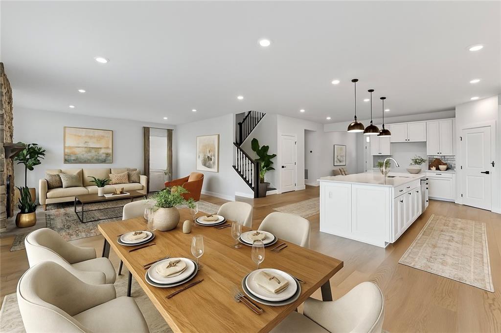 107 Abigail Drive Mars, PA 16046 - Photo 10 of 50 a living room with furniture kitchen view and a wooden floor