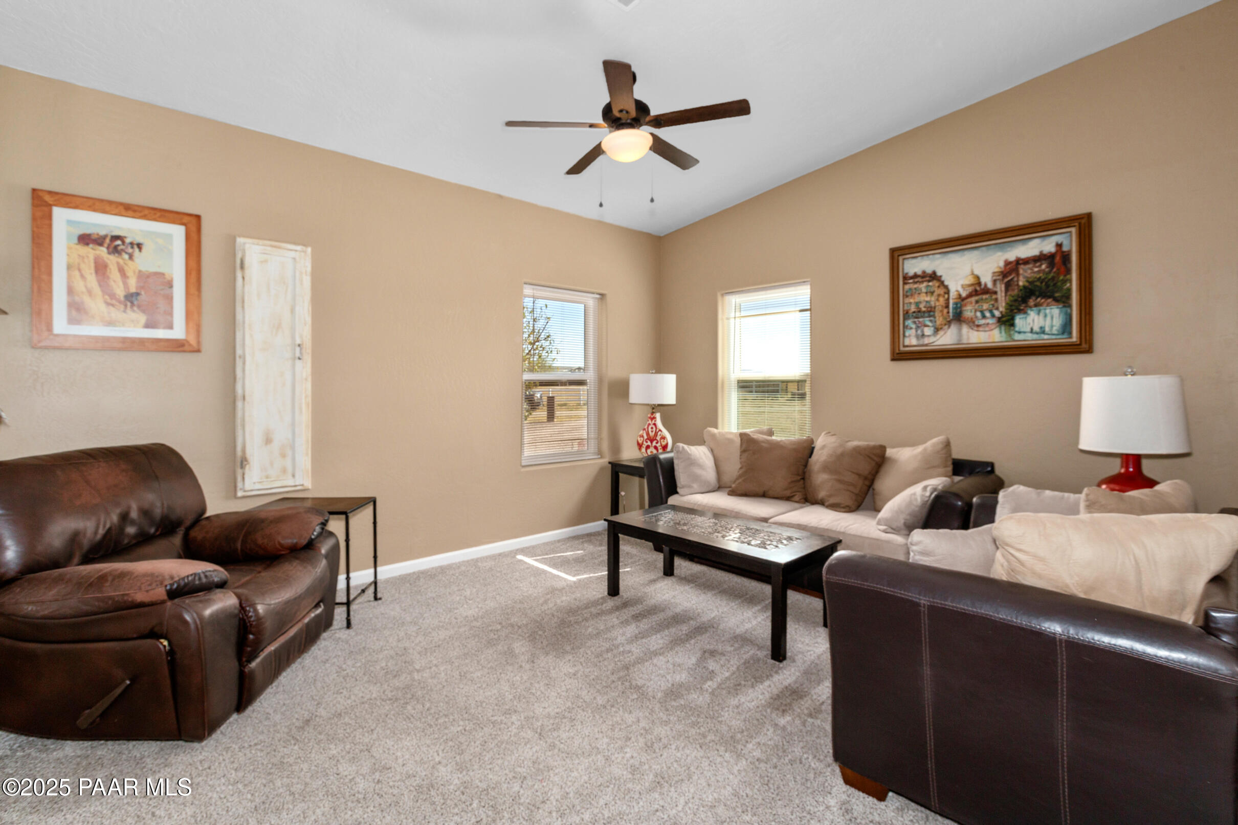1780 South Yellow Brick Road Chino Valley, AZ 86323 - Photo 13 of 47 a living room with furniture and a ceiling fan