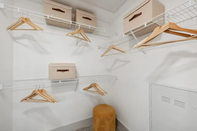 a view of walk in closet