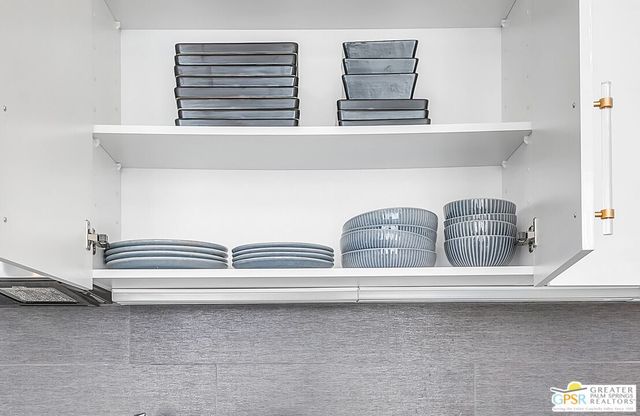 a view of two cabinet