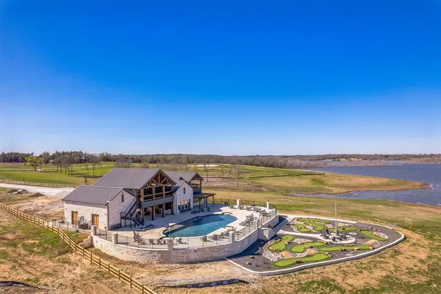 a view of a room with a ocean