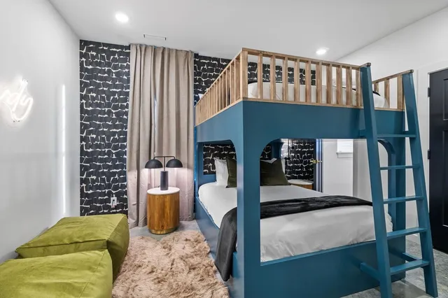 a projector room with a projector