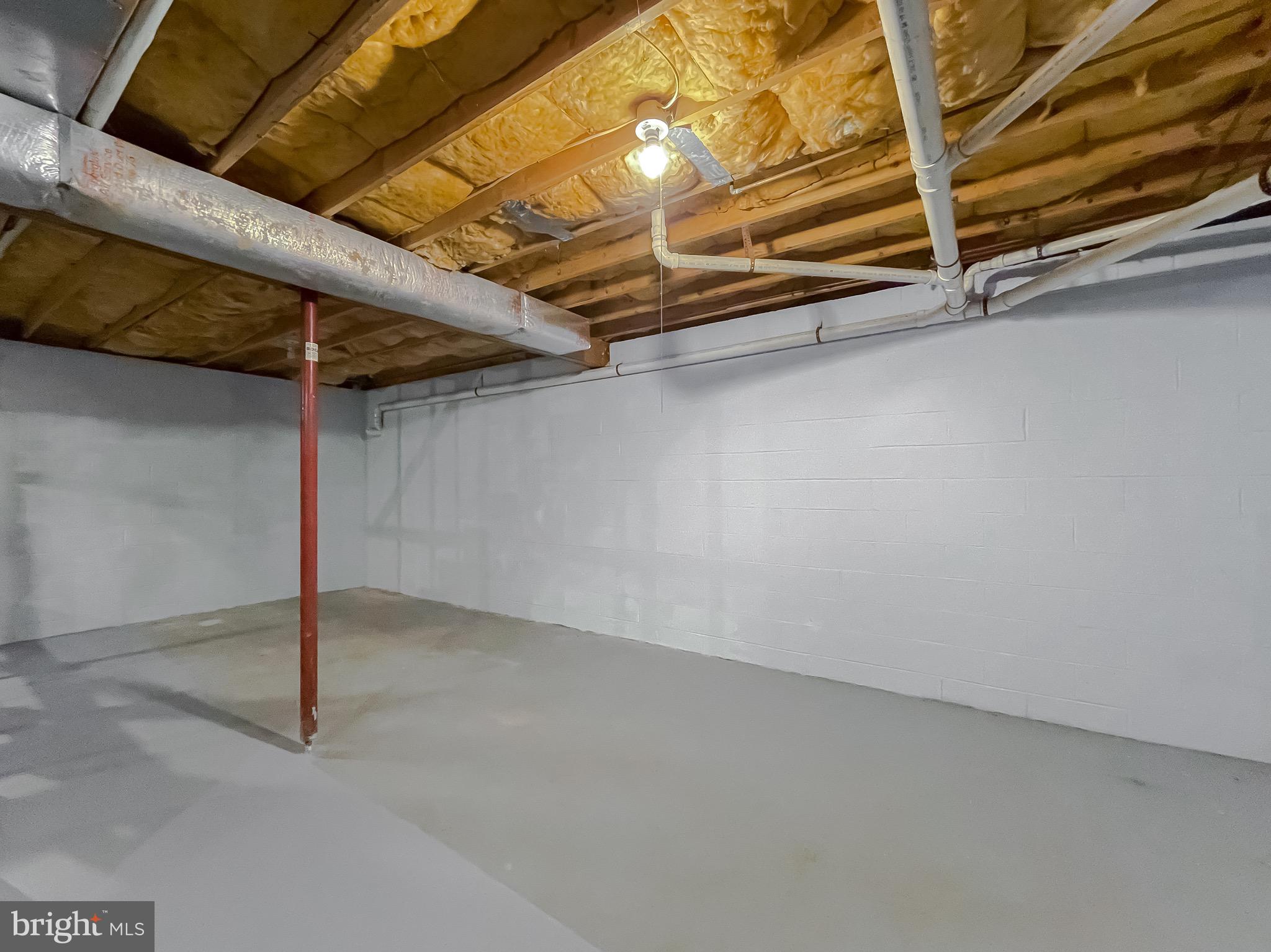 14814 Point Lookout Road St. Inigoes, MD 20684 - Photo 44 of 59 Open unfinished basement