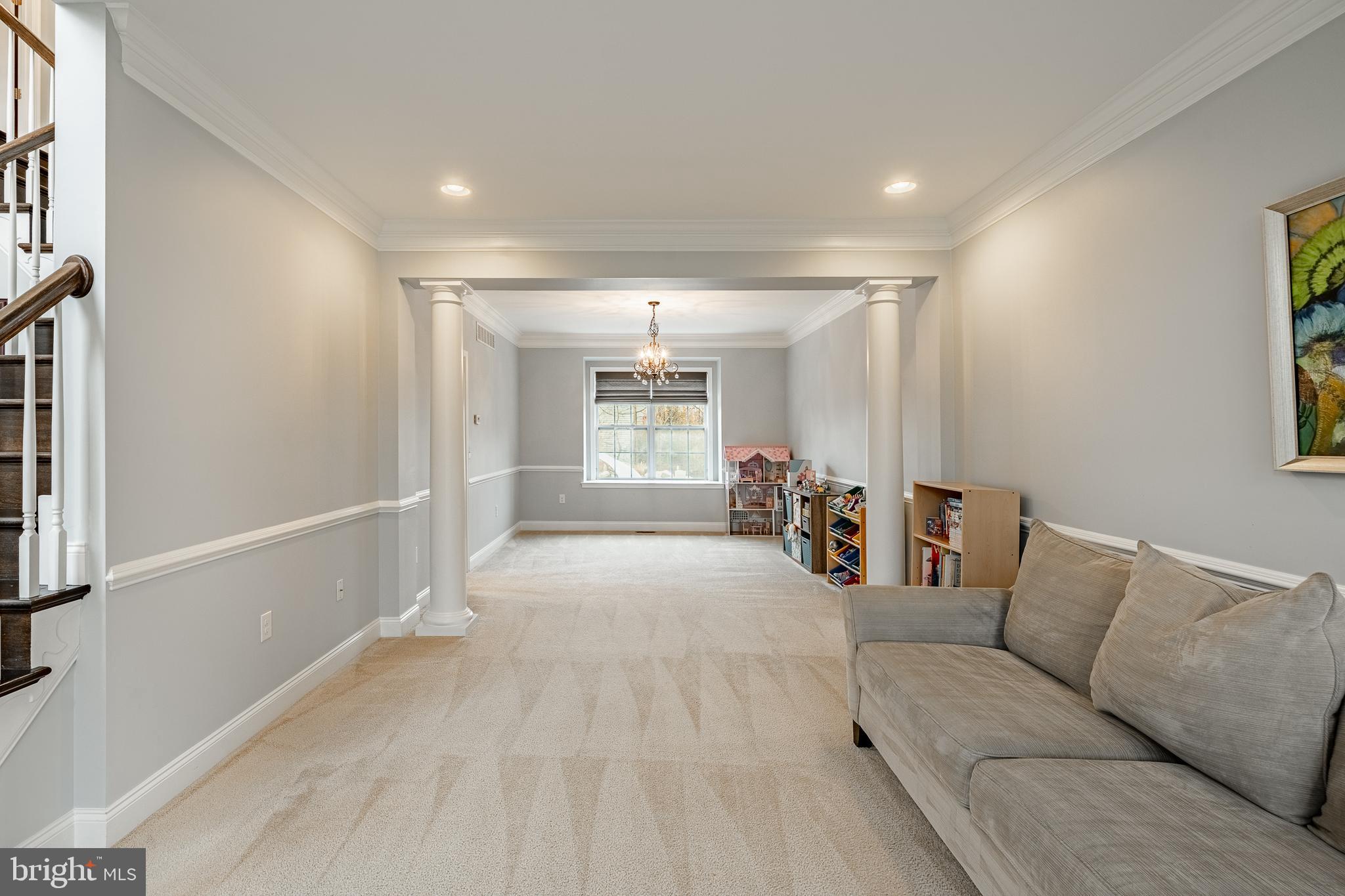 3000 Tyler Way Chalfont, PA 18914 - Photo 21 of 73 a living room with furniture and a flat screen tv
