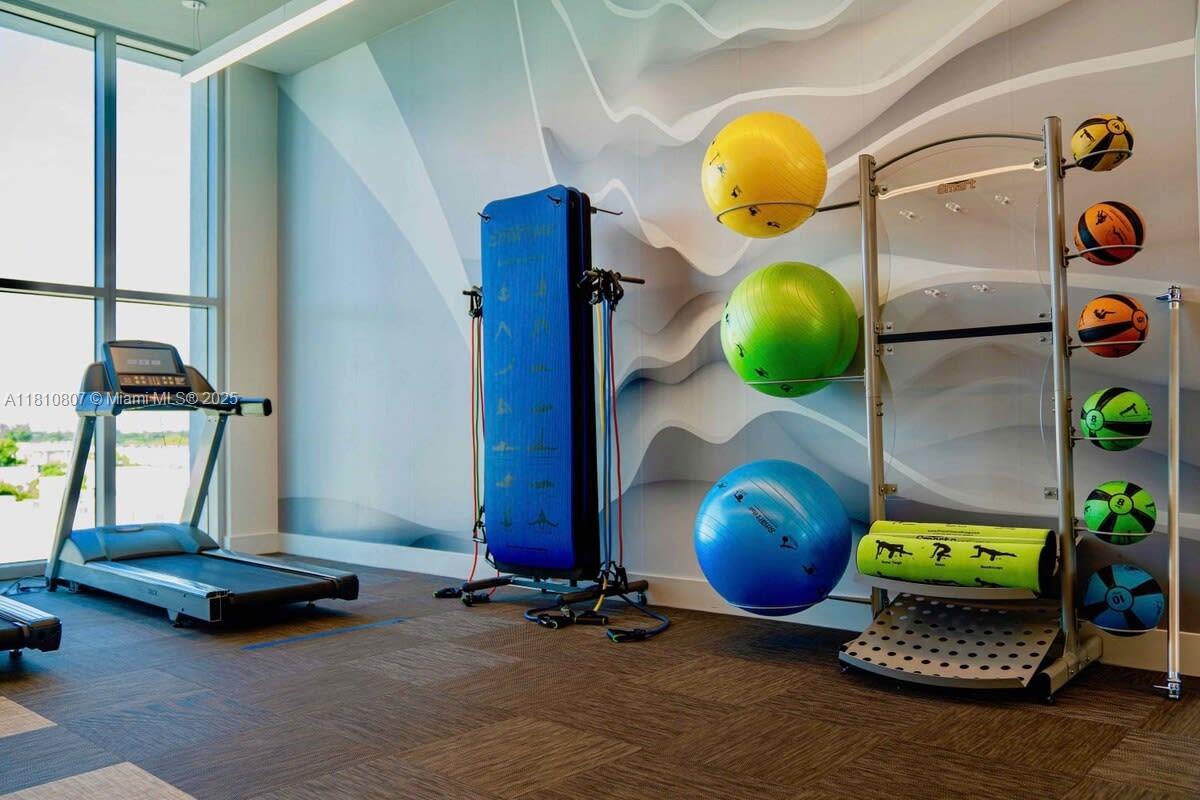 3900 Biscayne Boulevard, Unit S218 Miami, FL 33137 - Photo 31 of 36 a room with gym equipment