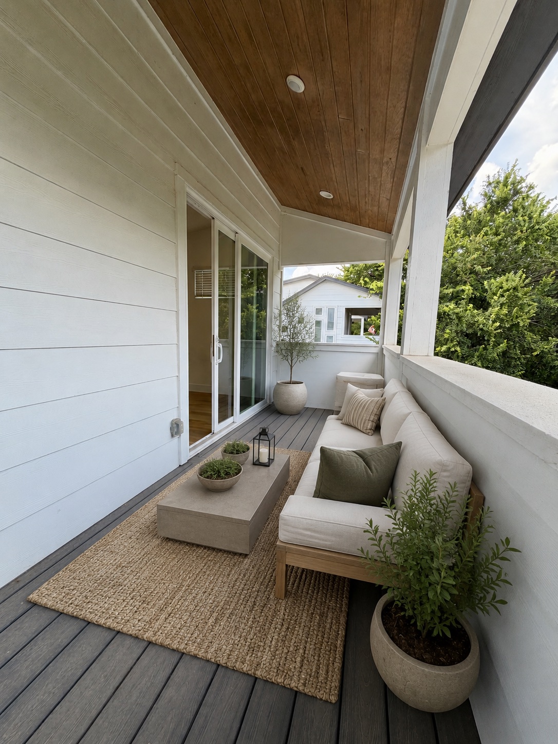 6102 Ponca Street, Unit 2 Austin, TX 78741 - Photo 5 of 24 Primary Private Balcony Staged with AI