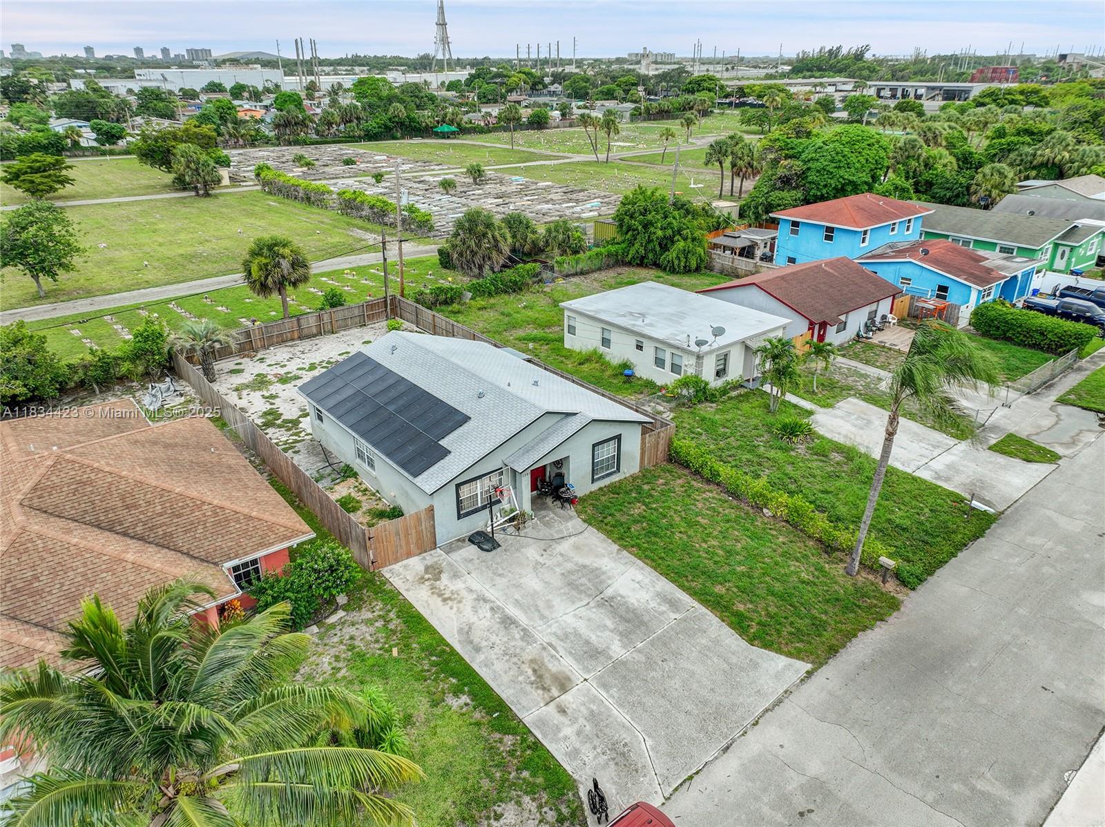 1303 West 6th Street Riviera Beach, FL 33404 - Photo 26 of 33 an aerial view of a house with garden