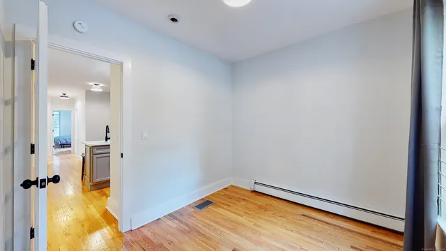 wooden floor in a gallery