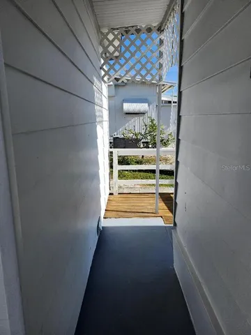 a view of balcony with small space