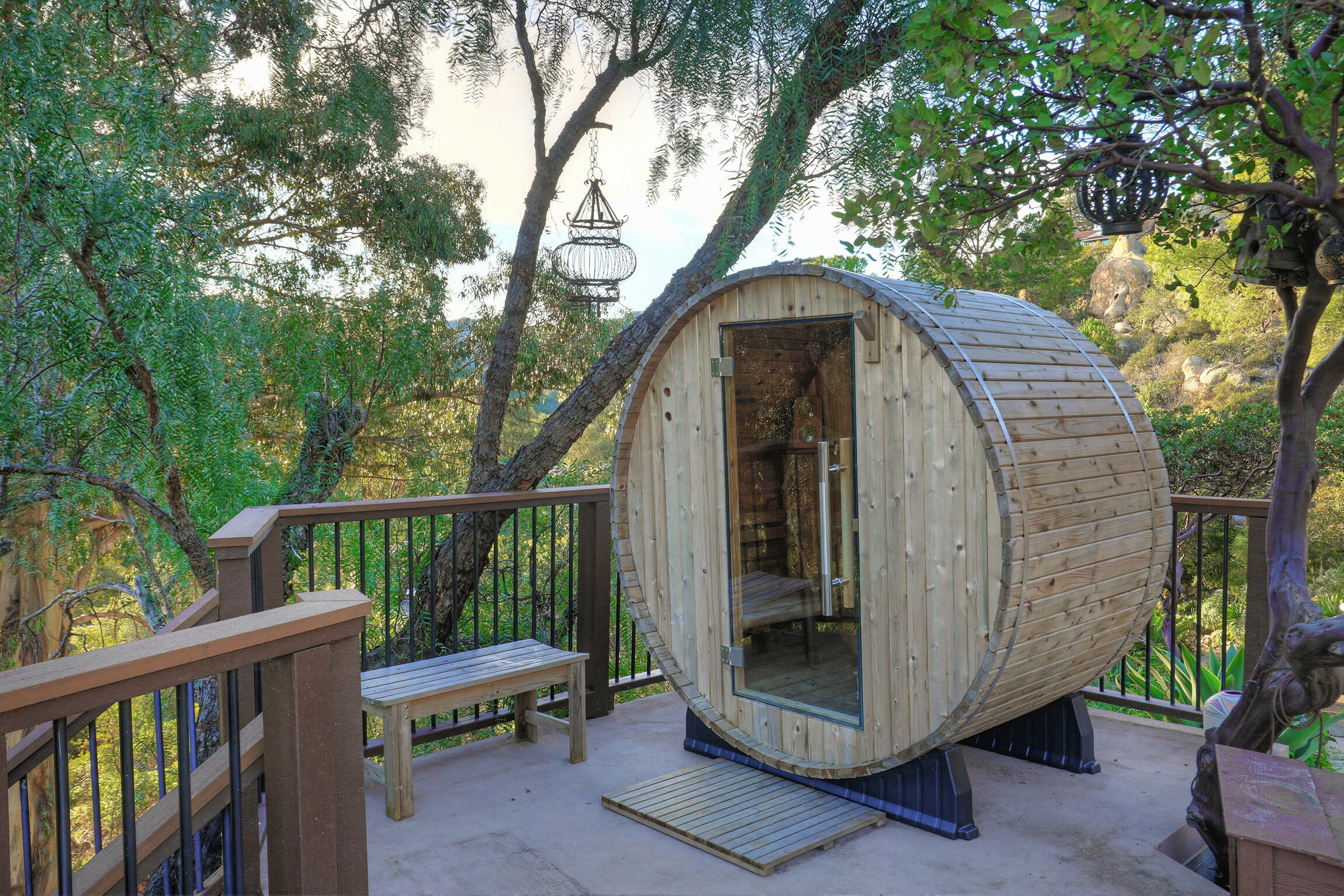 2924 San Marcos Pass Road Santa Barbara, CA 93105 - Photo 33 of 47 Cedar Sauna
