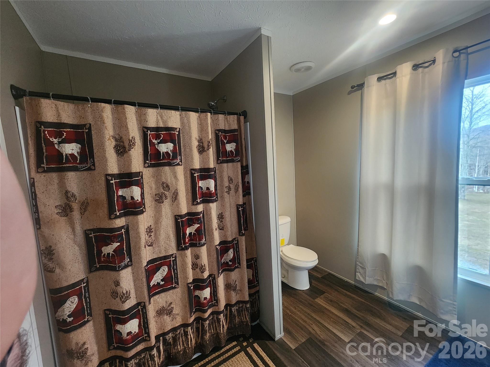 659 Cold Creek Road Canton, NC 28716 - Photo 21 of 37 a bathroom with a toilet and a shower