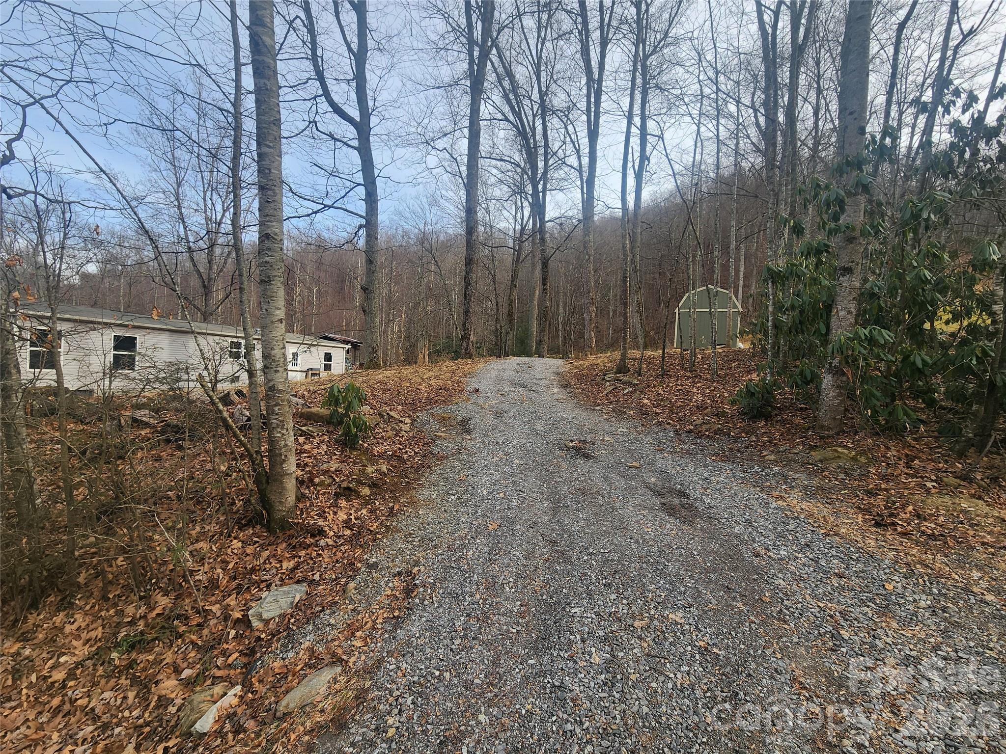 659 Cold Creek Road Canton, NC 28716 - Photo 36 of 37 a backyard of a house with lots of green space