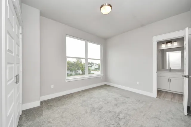 an empty room with window