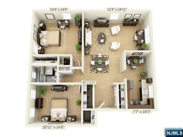 $3,250 | 280-320 Oak Street, Unit 304C, Ridgewood, NJ 07450