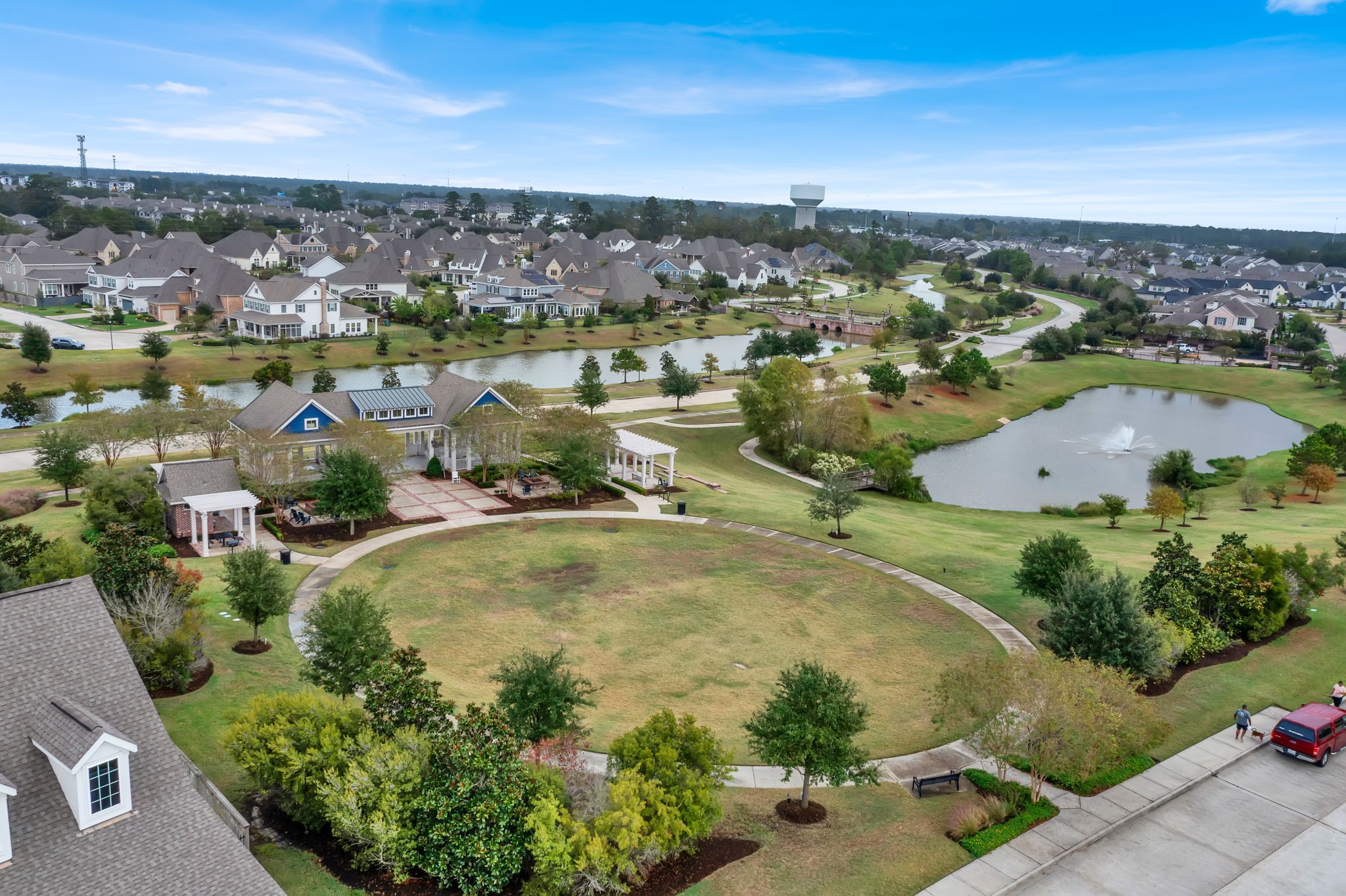 2217 Gadwall Court Conroe, TX 77384 - Photo 27 of 35 an aerial view of a residential houses with outdoor space