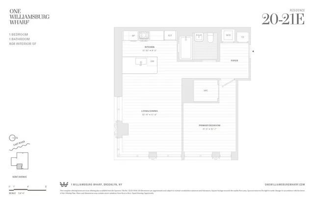 $1,625,000 | 480 Kent Avenue, Unit 20E | Williamsburg