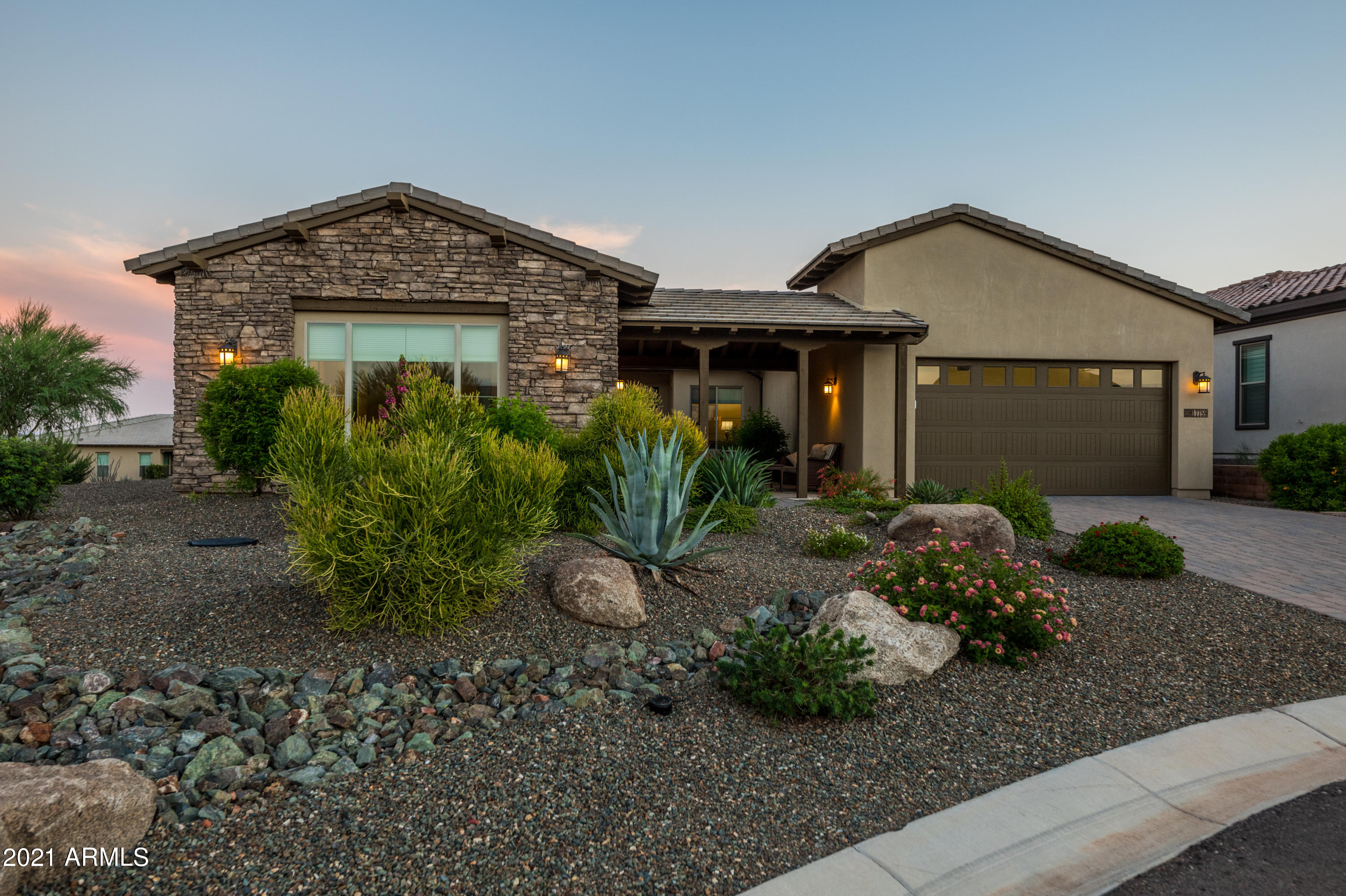 17759 East Ord Court Rio Verde, AZ 85263 - Photo 42 of 54 Front Exterior at Twilight
