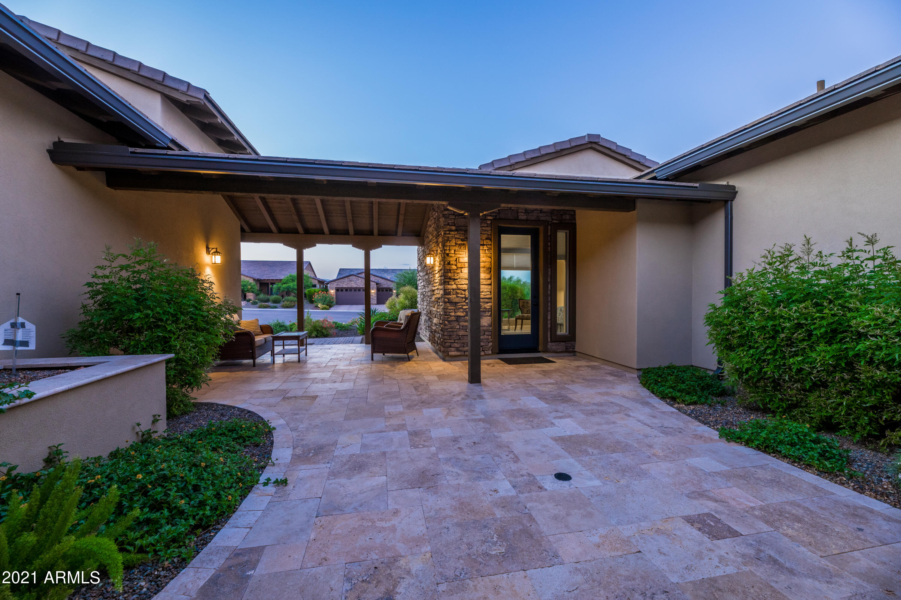17759 East Ord Court Rio Verde, AZ 85263 - Photo 44 of 54 Illuminated Courtyard