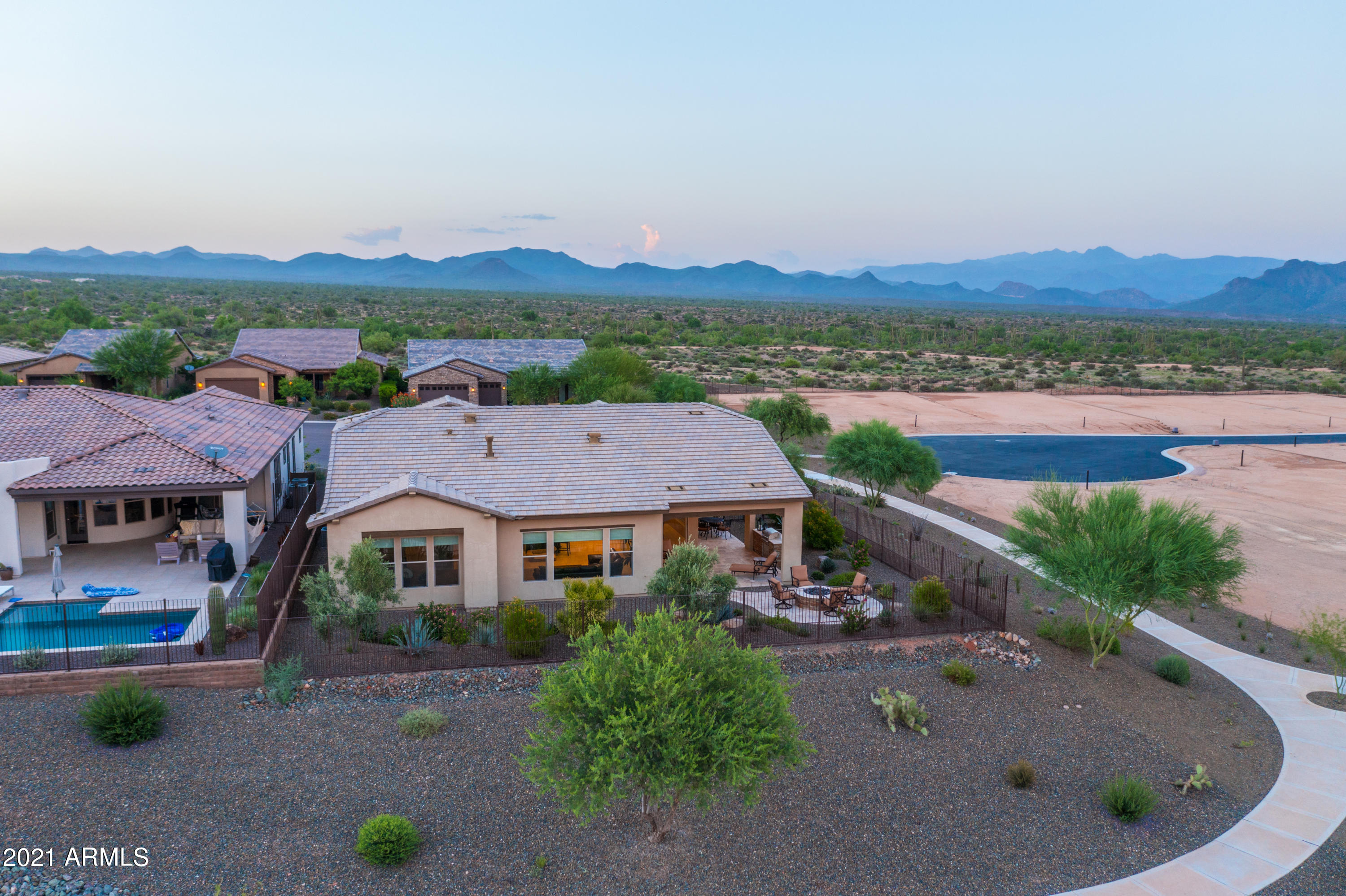 17759 East Ord Court Rio Verde, AZ 85263 - Photo 49 of 54 Aerial View of Backyard