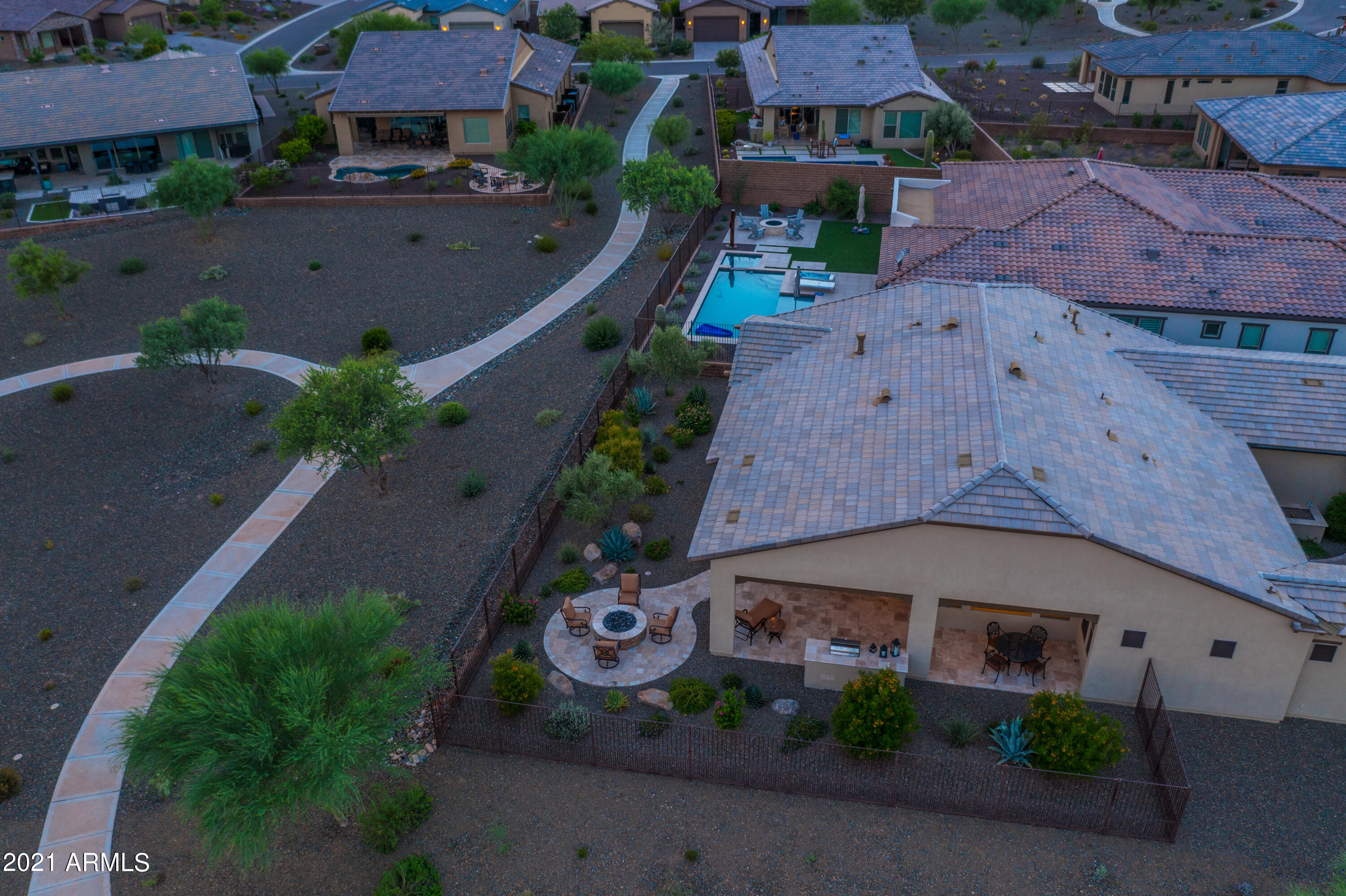 17759 East Ord Court Rio Verde, AZ 85263 - Photo 50 of 54 Aerial View of Backyard