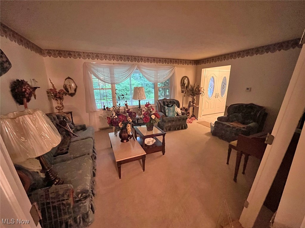 4380 Harner Road Mantua, OH 44255 - Photo 8 of 19 Living room featuring carpet