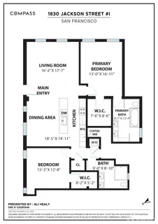 $1,895,000 | 1830 Jackson Street, Unit I, San Francisco, CA 94109