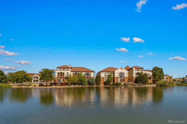 a view of a city with lake