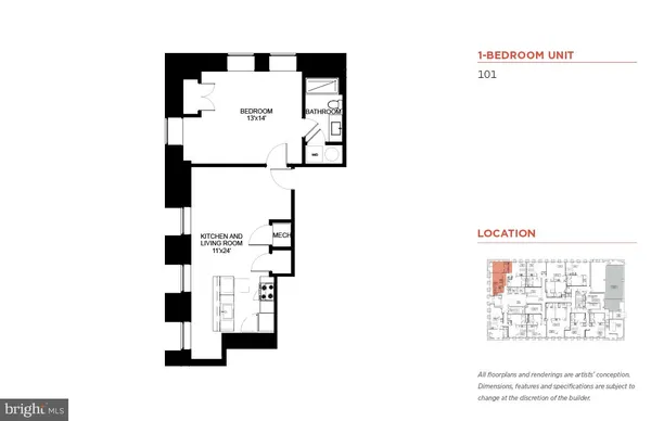 $1,415 | 103 South Gay Street, Unit 1BR, Baltimore, MD 21202