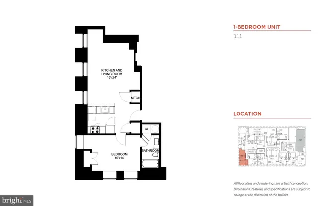 $1,100 | 103 South Gay Street, Unit 1BR, Baltimore, MD 21202
