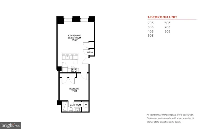 $1,100 | 103 South Gay Street, Unit 1BR, Baltimore, MD 21202