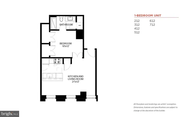 $1,415 | 103 South Gay Street, Unit 1BR, Baltimore, MD 21202