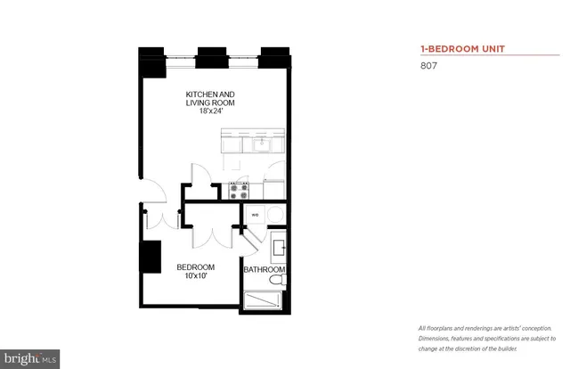 $1,100 | 103 South Gay Street, Unit 1BR, Baltimore, MD 21202