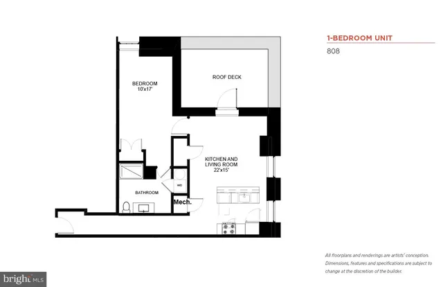 $1,100 | 103 South Gay Street, Unit 1BR, Baltimore, MD 21202