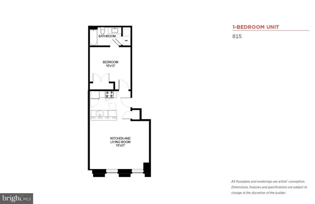 $1,100 | 103 South Gay Street, Unit 1BR, Baltimore, MD 21202