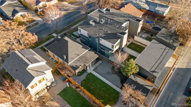 front view of a house with a street