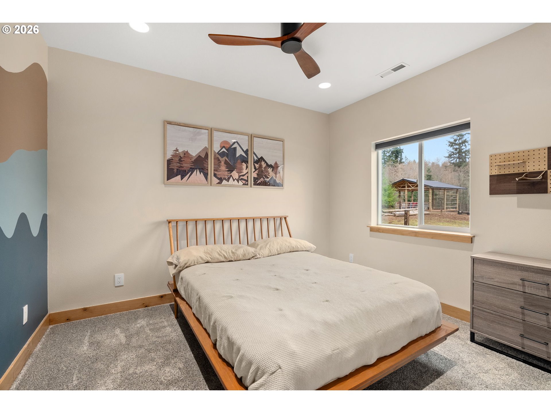 527 Tennessee Road Winlock, WA 98596 - Photo 24 of 48 a bedroom with a bed and a window