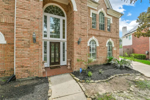 a front view of a house