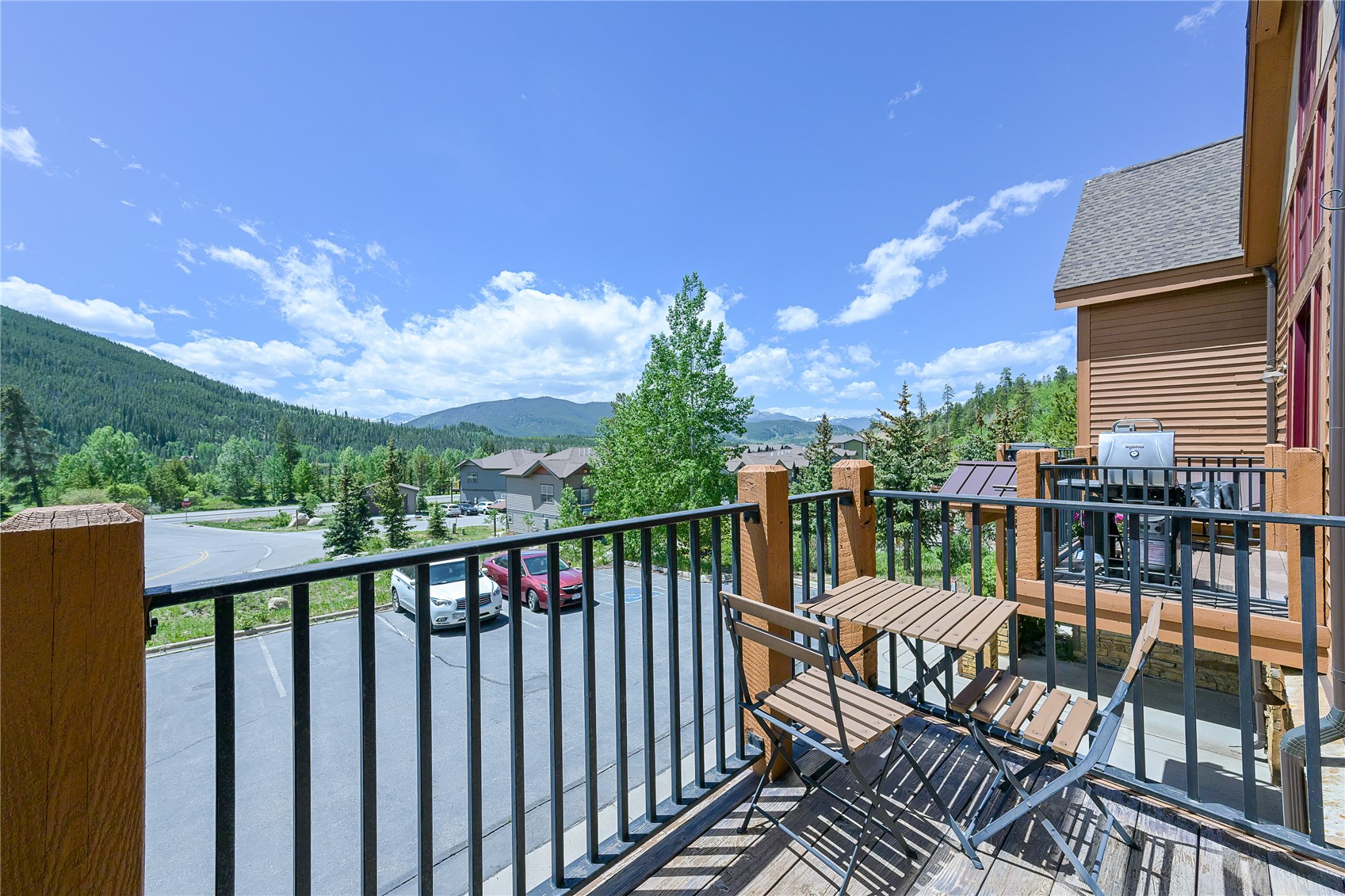 63 Antlers Gulch Road, Unit 104 Keystone, CO 80435 - Photo 15 of 23 Large balcony with great views.