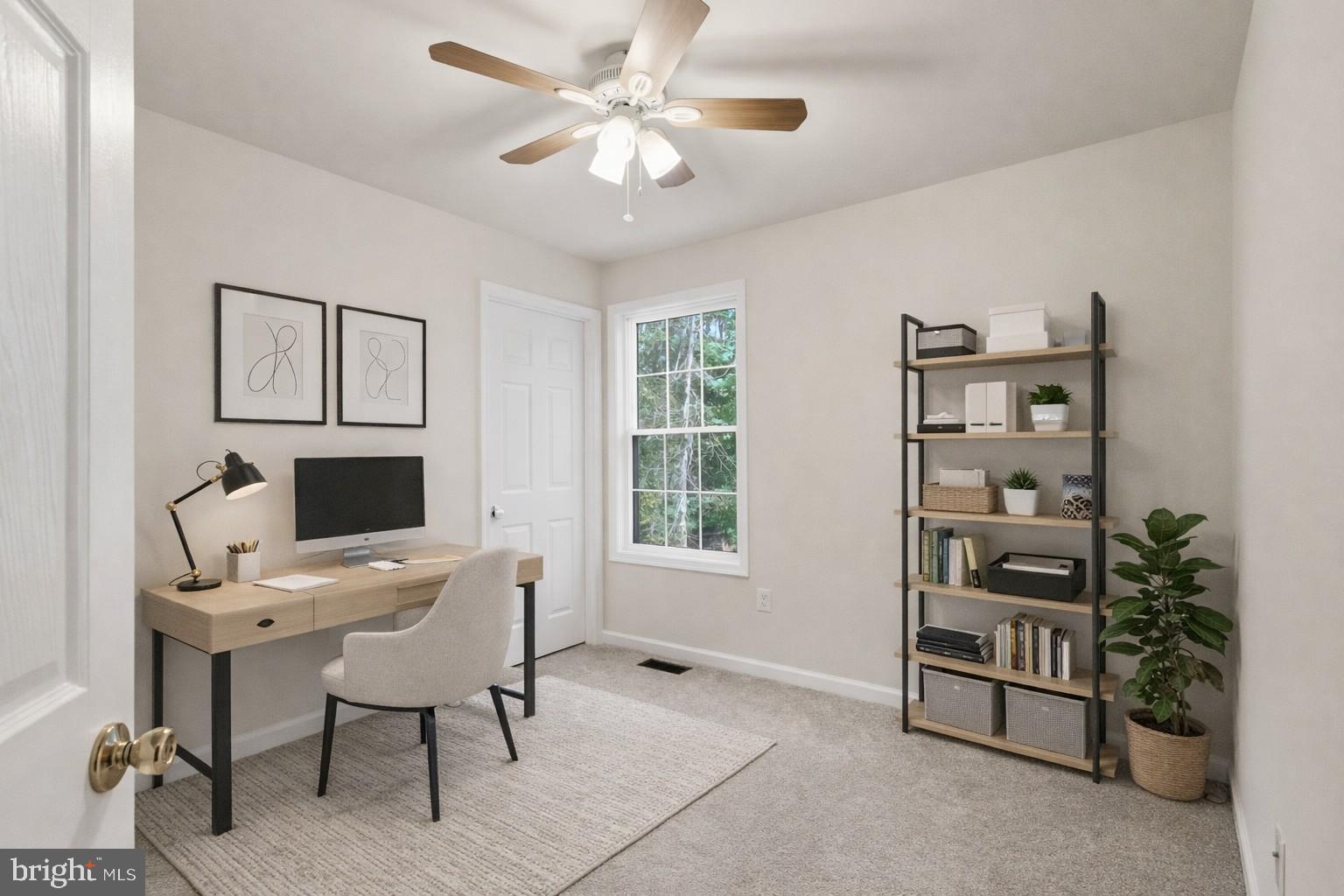 7168 Botha Road Bealeton, VA 22712 - Photo 29 of 36 a view of a workspace with furniture and a window