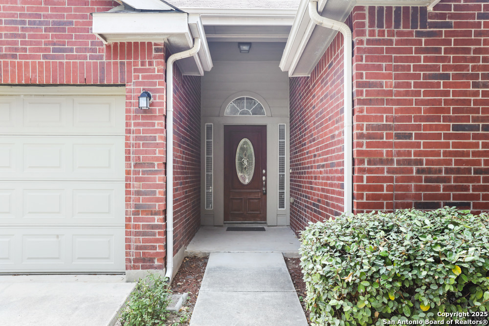 157 Crimson Tree Cibolo, TX 78108 - Photo 4 of 27 a couple of potted plants in front of door