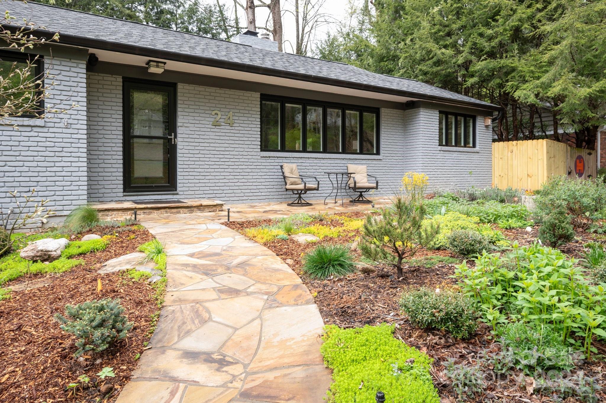 24 Maplewood Road Asheville, NC 28804 - Photo 3 of 38 a front view of a house with garden