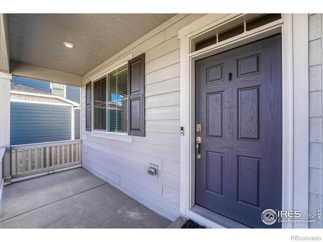 a view of front door