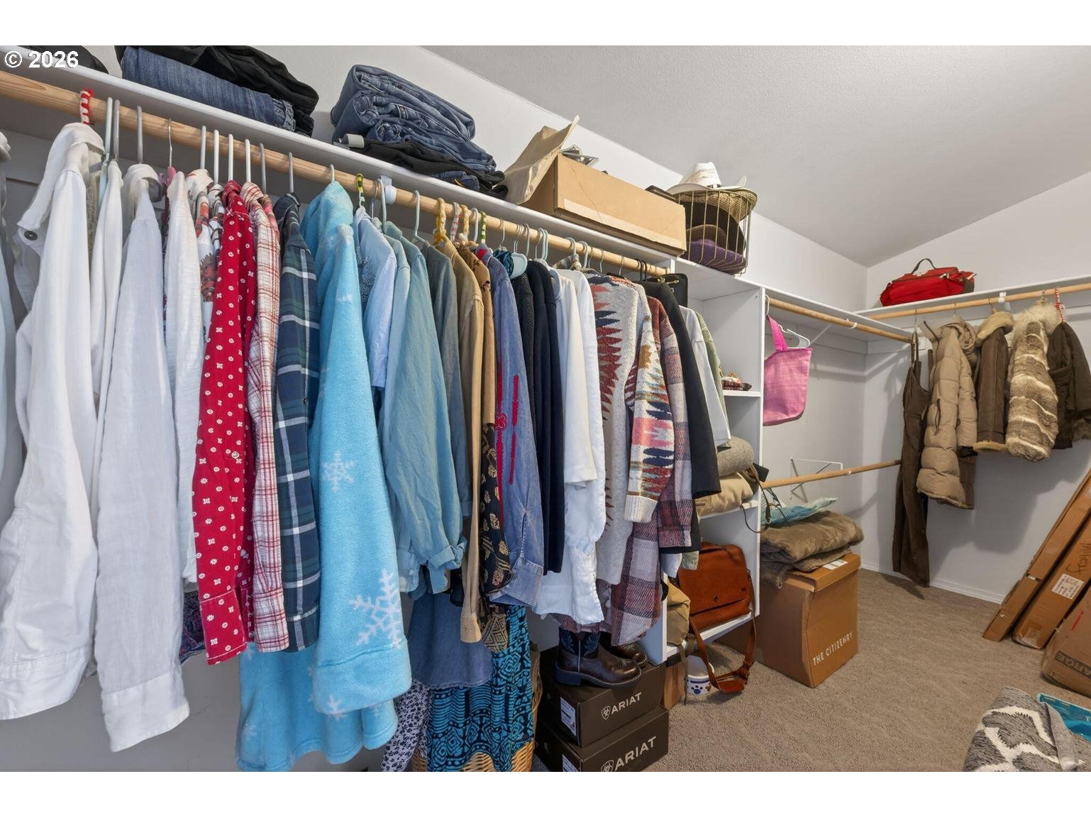538 North Tam Rim Drive Sisters, OR 97759 - Photo 34 of 45 a view of walk in closet with clothes and shoes