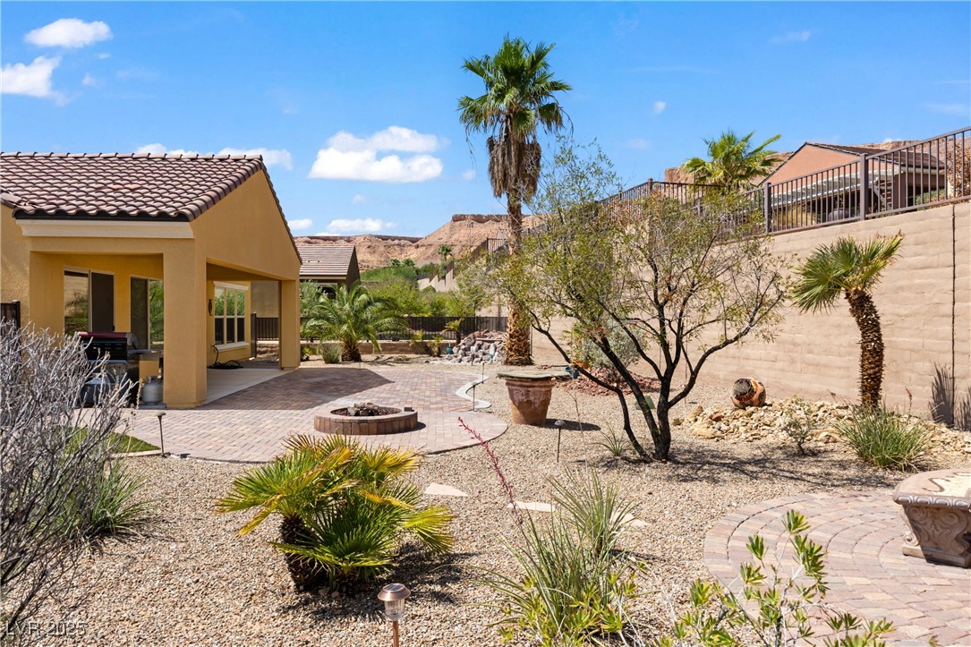1551 Watchmans Point Mesquite, NV 89034 - Photo 46 of 62 View of patio with a fire pit