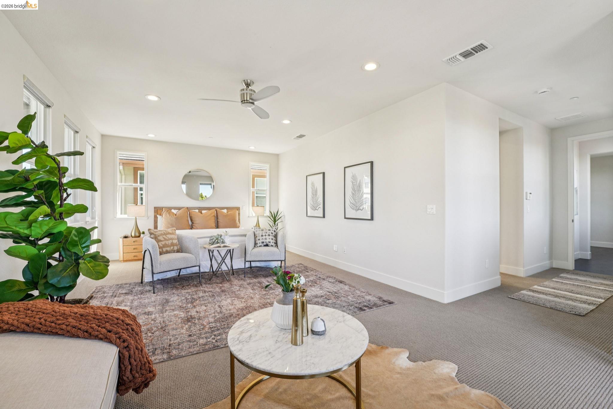 2770 Bette Street Alameda, CA 94501 - Photo 28 of 60 a living room with furniture and a potted plant
