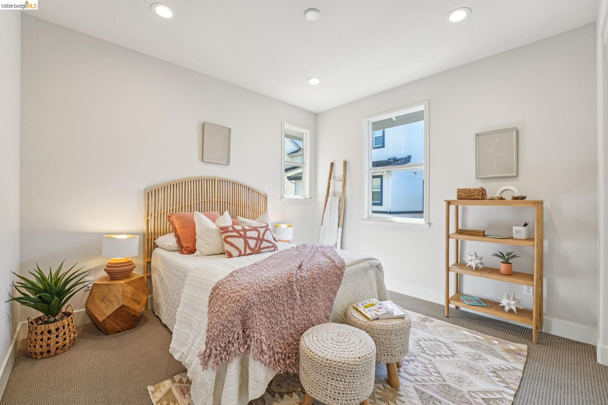 2770 Bette Street Alameda, CA 94501 - Photo 36 of 60 a bedroom with a bed and wooden floor