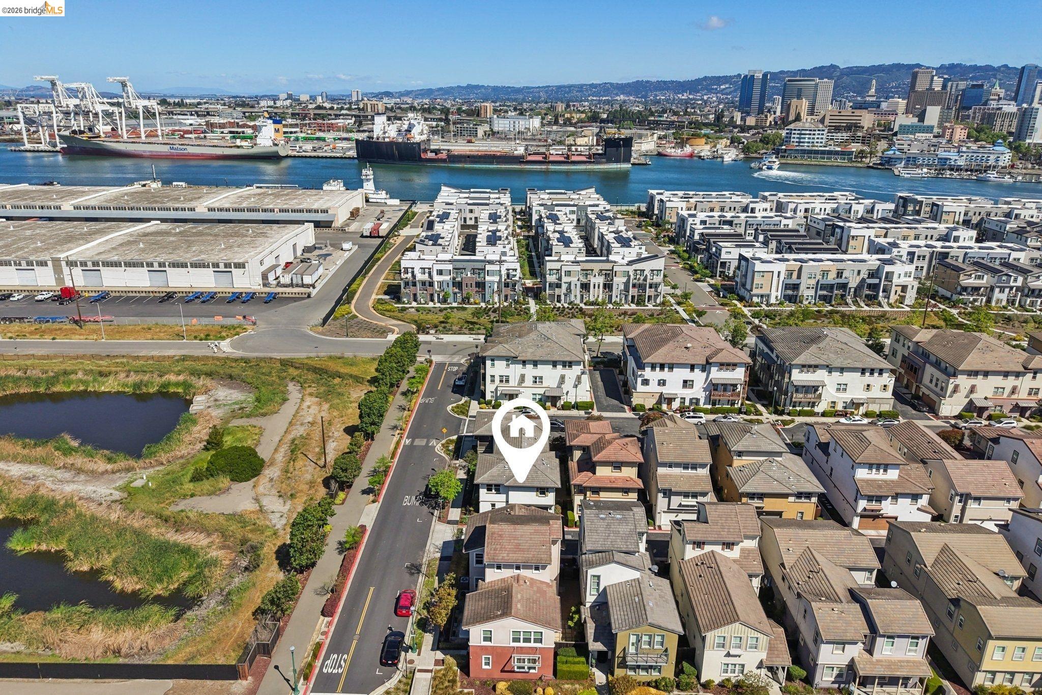 2770 Bette Street Alameda, CA 94501 - Photo 51 of 60 an aerial view of residential building and parking space