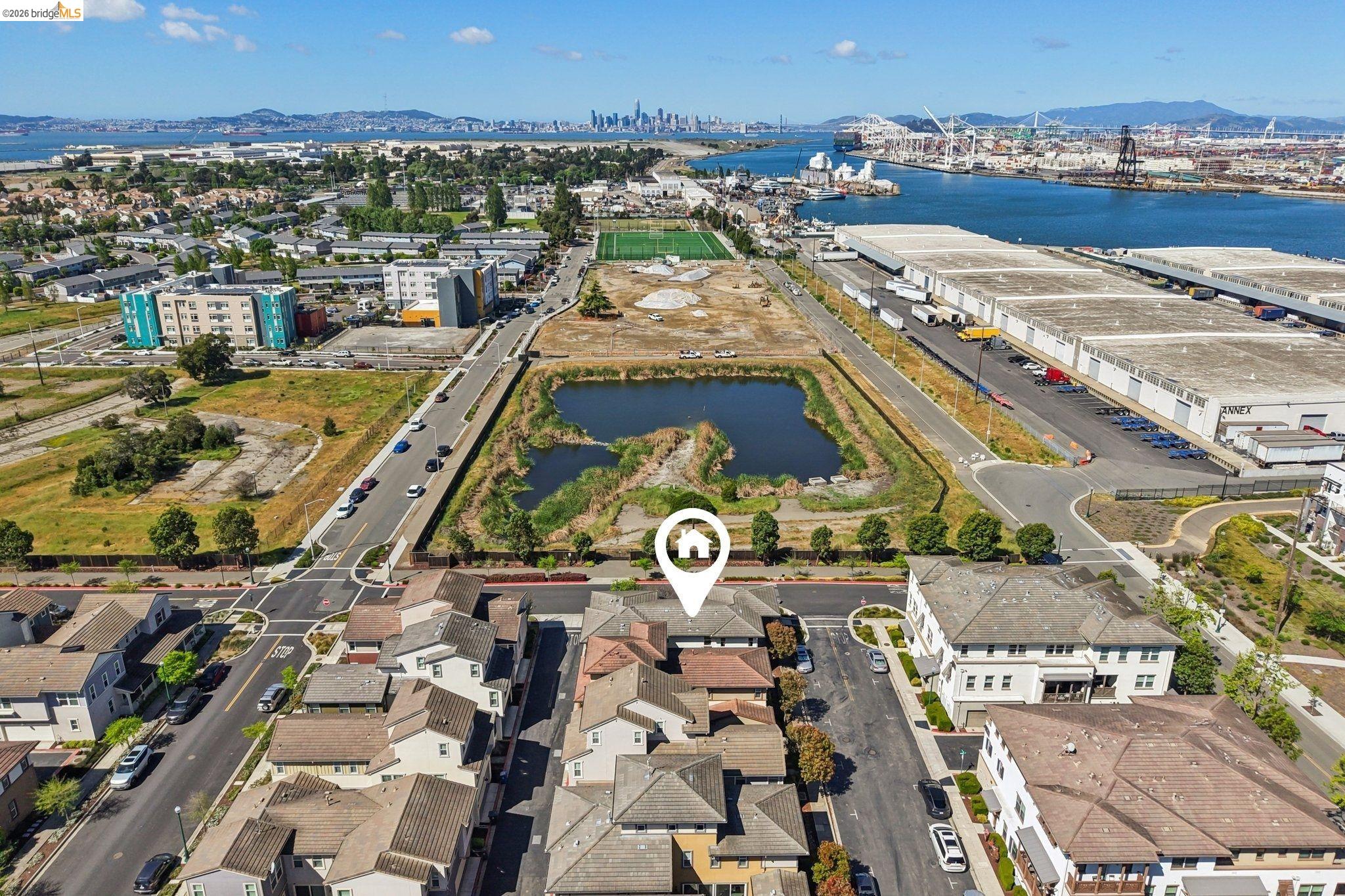 2770 Bette Street Alameda, CA 94501 - Photo 52 of 60 an aerial view of residential houses with outdoor space