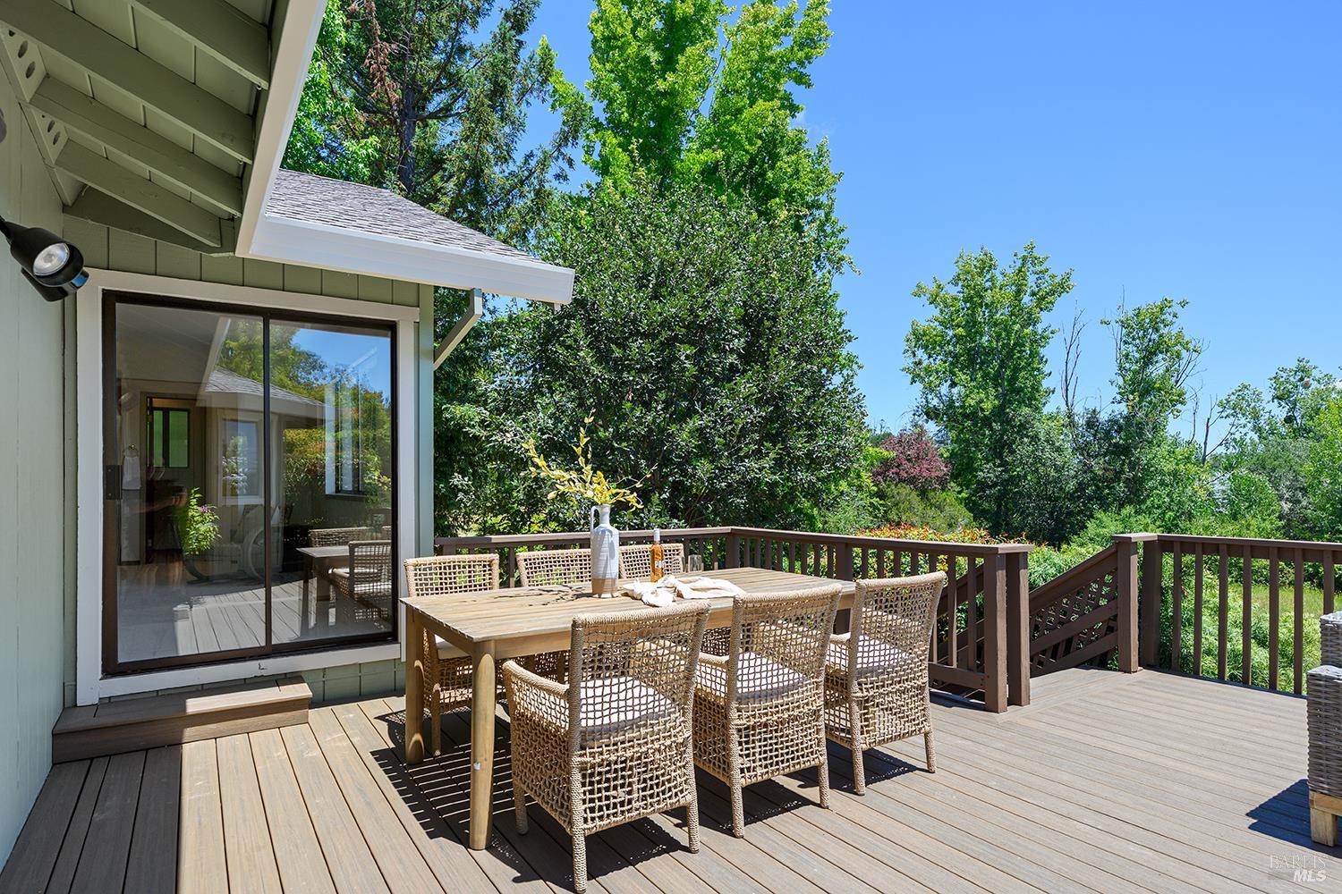 7595 Giusti Road Forestville, CA 95436 - Photo 29 of 41 a view of a patio on the deck