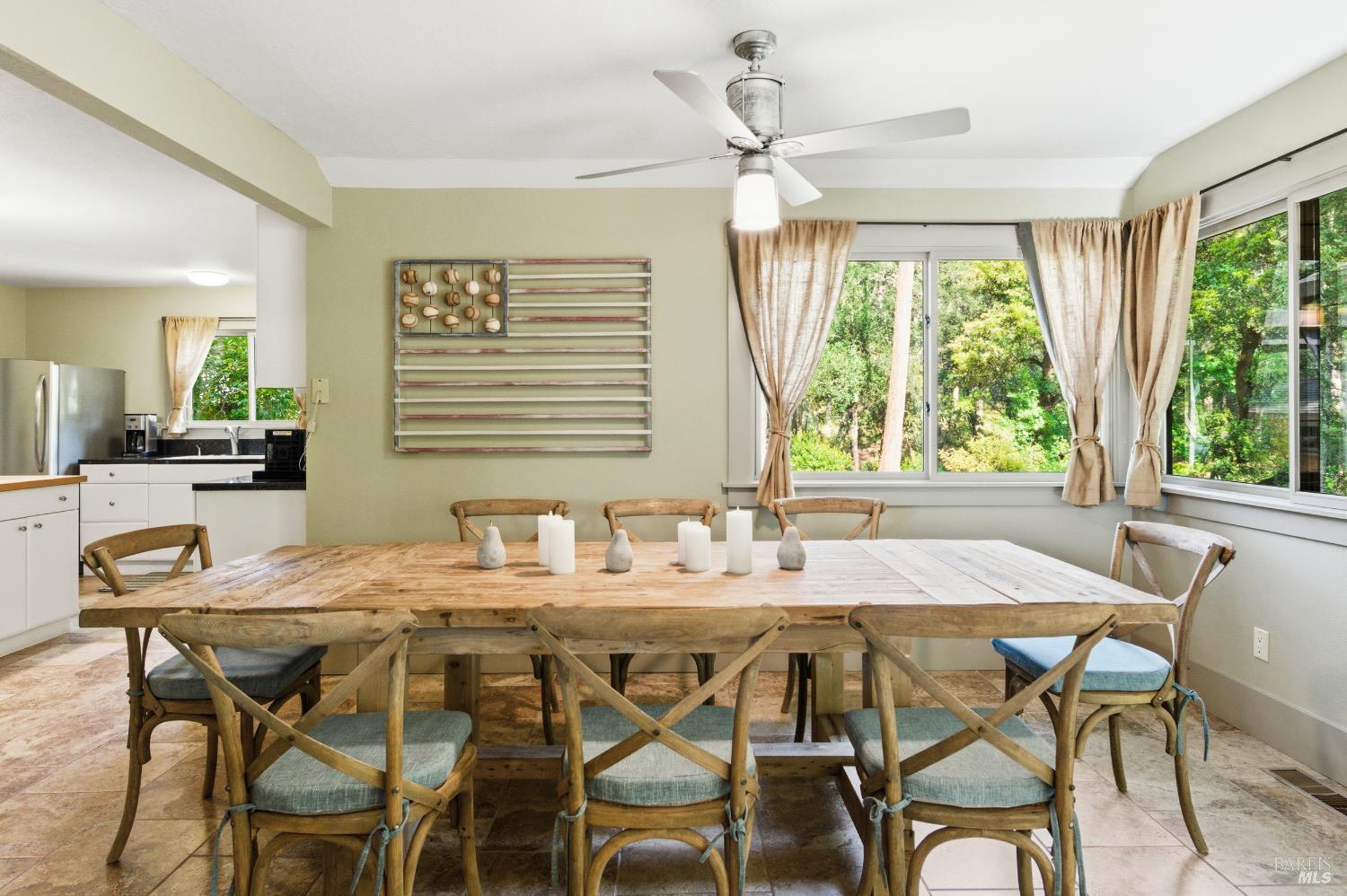 425 Cold Springs Road Angwin, CA 94508 - Photo 11 of 53 a view of a dining room with furniture and window